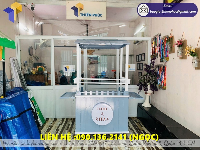 MỞ RA QUY MÔ VỈA HÈ CÙNG XE GỖ BÁN COFFEE  GIÁ RẺ TẠI HCM