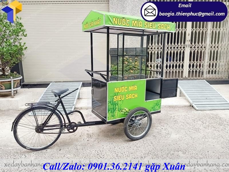 xe đẩy bán nước mía