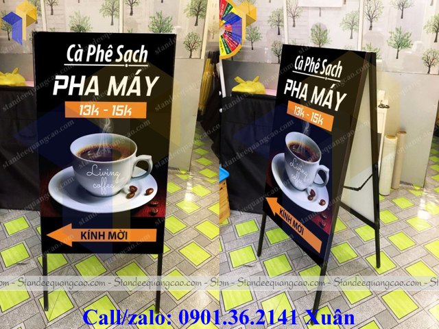 standee chân sắt chữ a