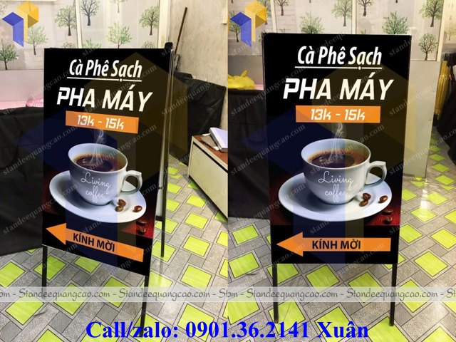 standee chữ a ốp fomat