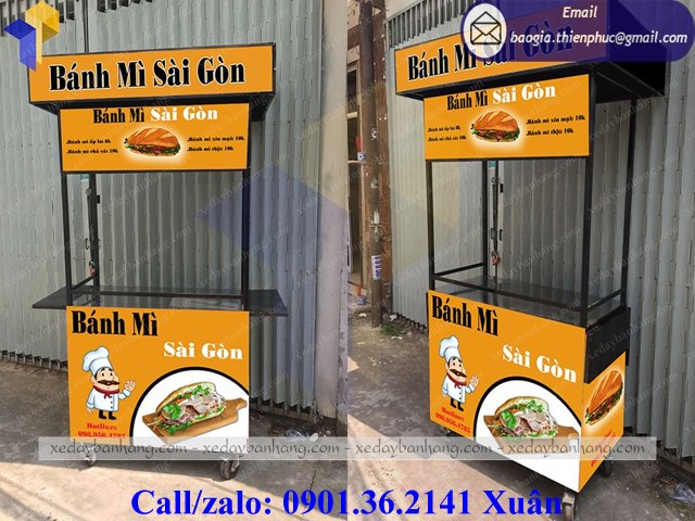 mua xe đẩy bán bánh mì