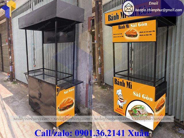tủ bán bánh mì sài gòn
