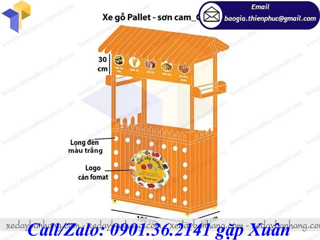 xe đẩy bán sinh tố