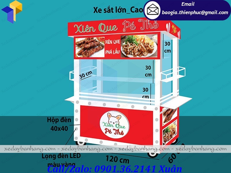  tủ bán xiên que giá rẻ