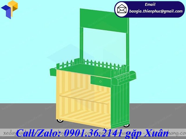 xe gỗ bán sinh tố