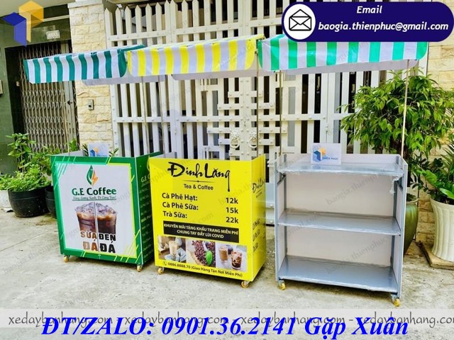 tủ tháo lắp bán cafe