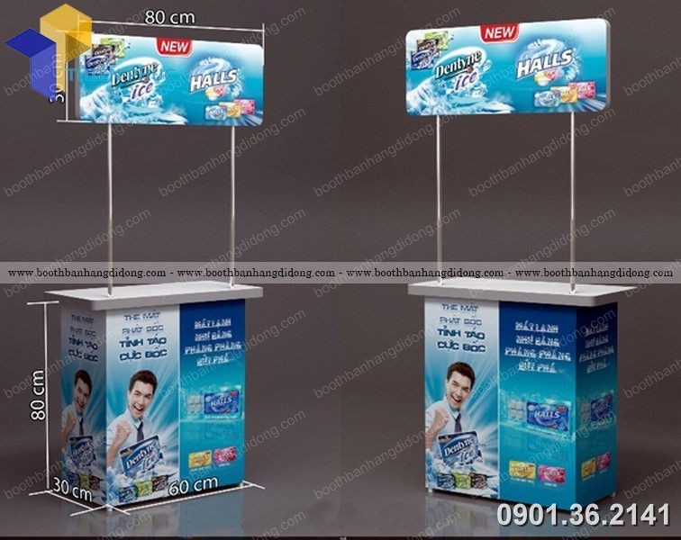 booth sampling luu dong gia re