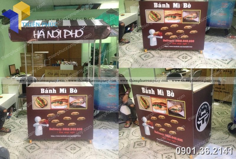 xe ban banh mi lap rap co dong