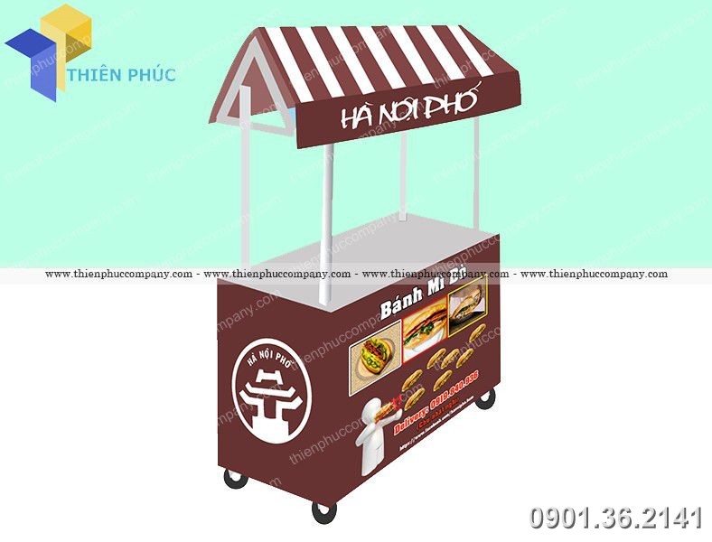 xe ban banh mi luu dong