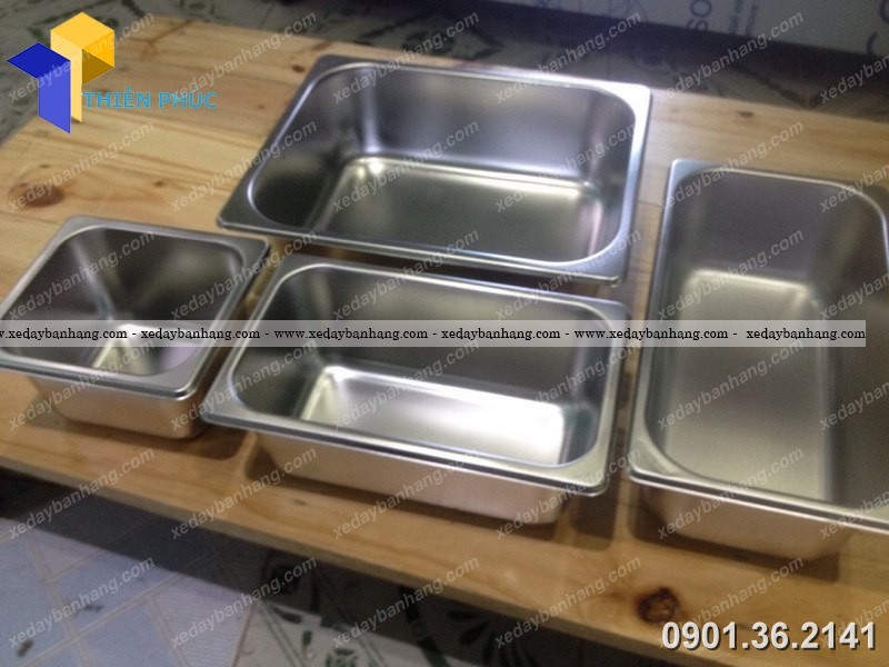 khay inox buffet gia re      