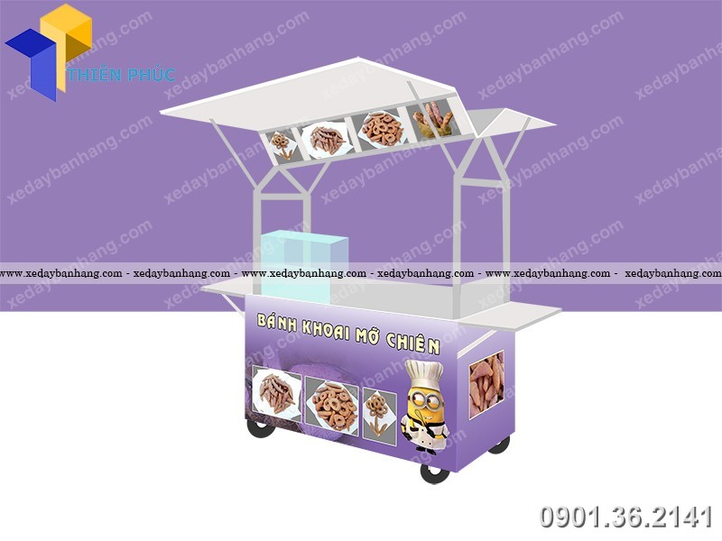 xe ban banh khoai mo chien