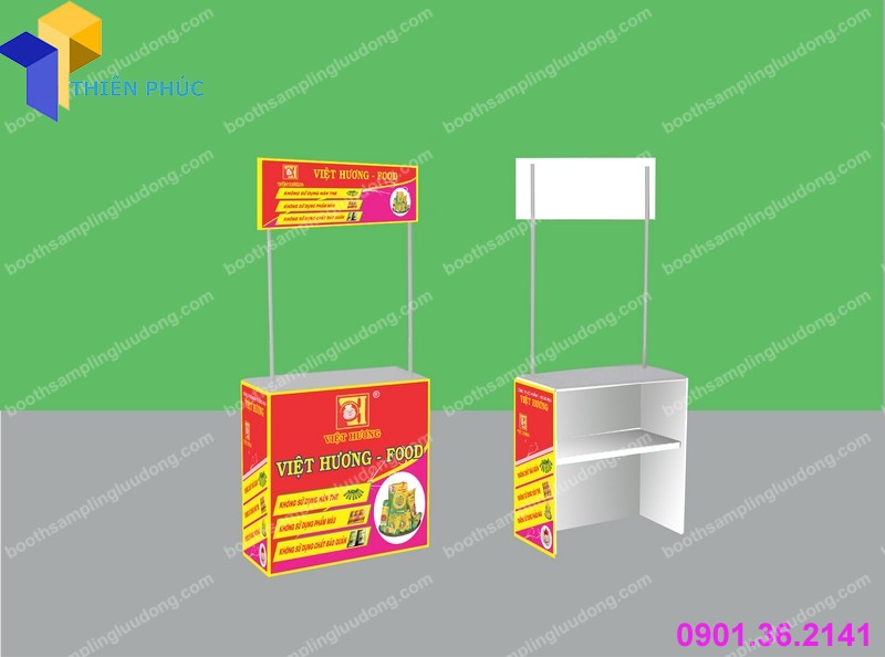 quay booth ban hang luu dong
