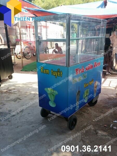xuong lam xe tra sua bang inox
