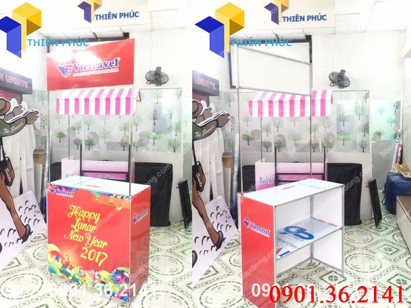 cung cap booth ban hang di dong vietravel