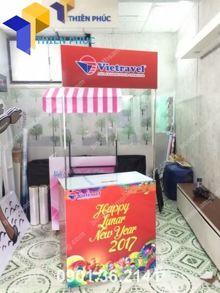 lam booth ban hang di dong vietravel