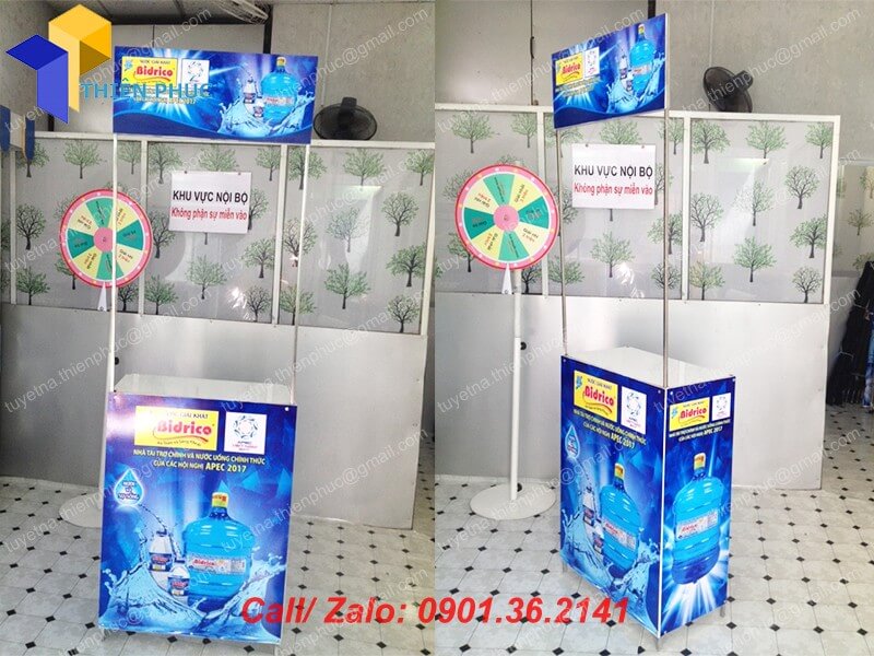 chuyen lam booth ban hang lap rap