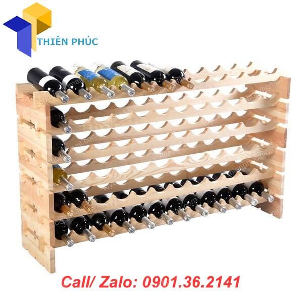 san xuat ke go trung bay ruou vang