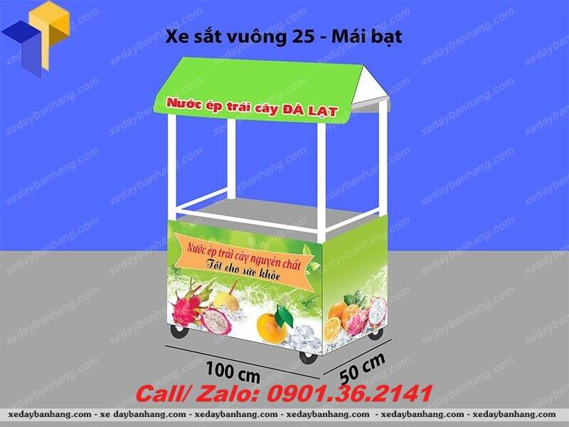 xe day ban nuoc ep trai cay