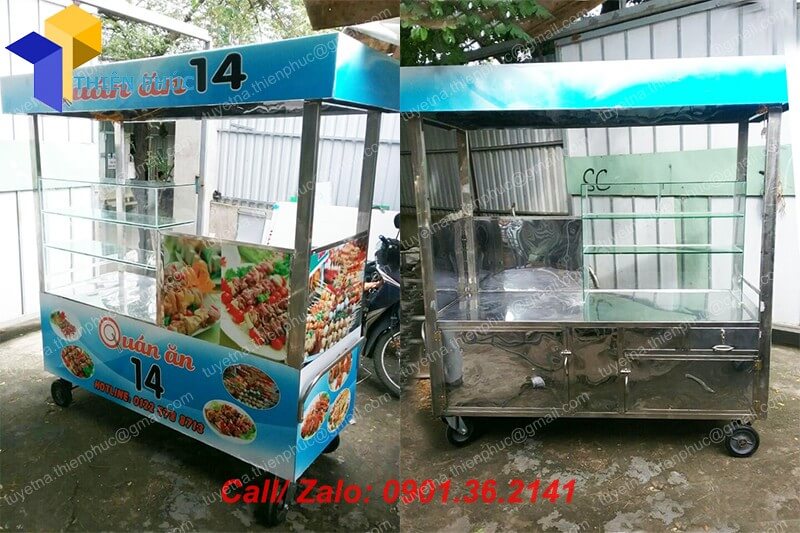 xe inox ban thuc an nhanh gia re