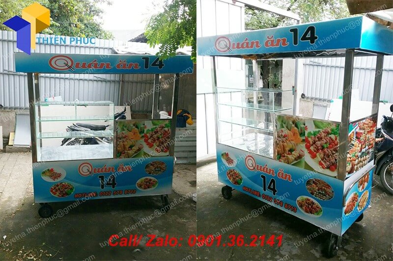 xuong lam xe inox ban thuc an nhanh hcm