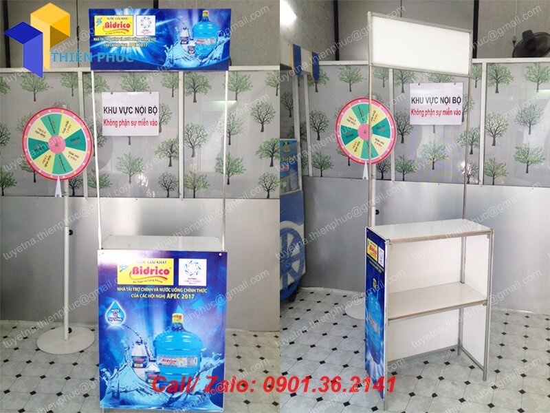 quay booth ban hang sieu thi gia re