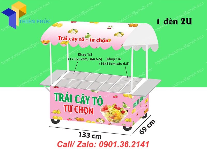 xe day ban trai cay to dep