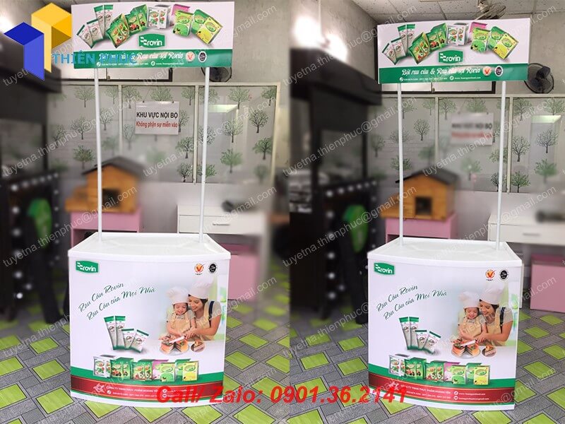 cung cap booth sampling nhua