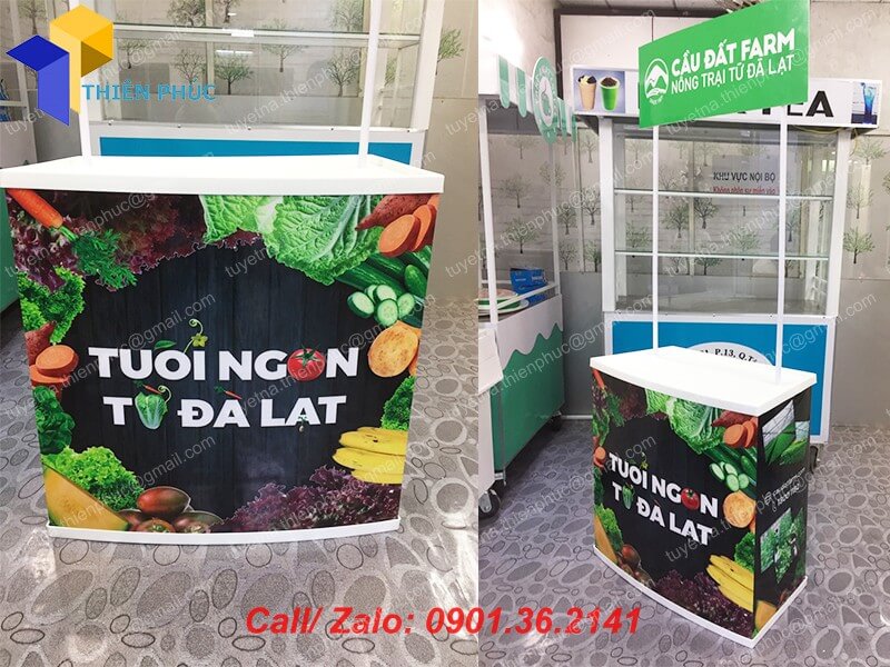 booth quang cao san pham