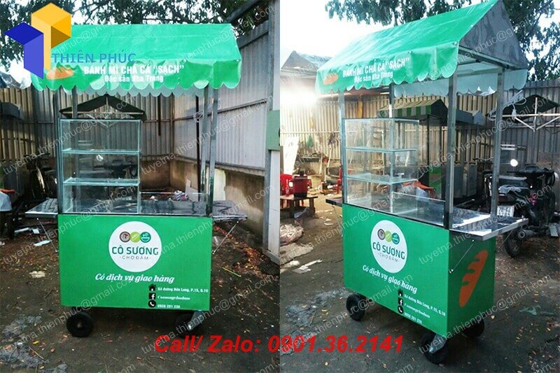 xe ban banh mi bang inox gia re q11