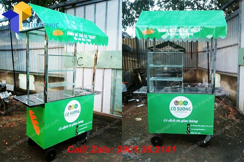xe ban banh mi bang inox q11