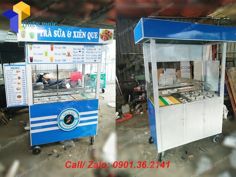 gia cong xe ban tra sua xien que