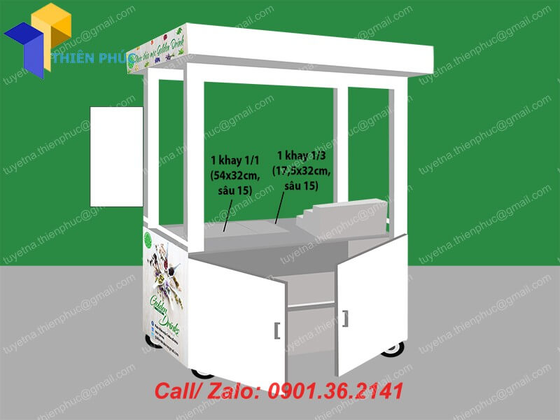 thiet ke xe ban nuoc thao moc