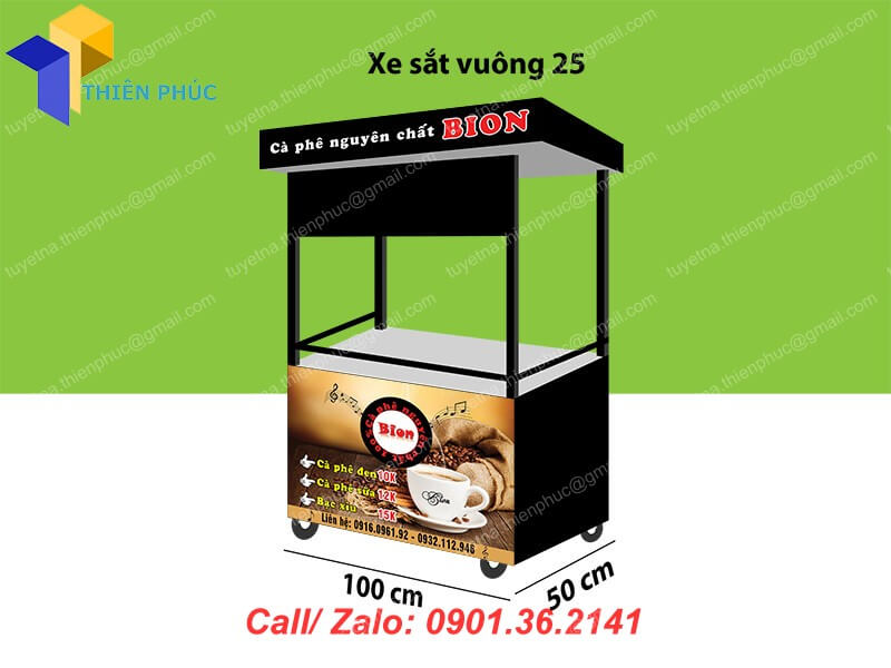 thiet ke xe ban ca phe luu dong
