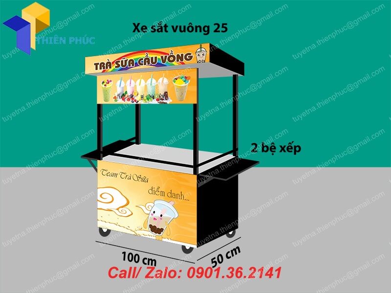 thiet ke xe ban tra sua