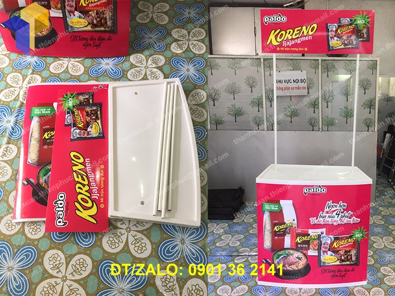 booth sampling lap rap tien loi