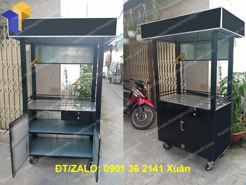 quay xe ban tra sua duong den