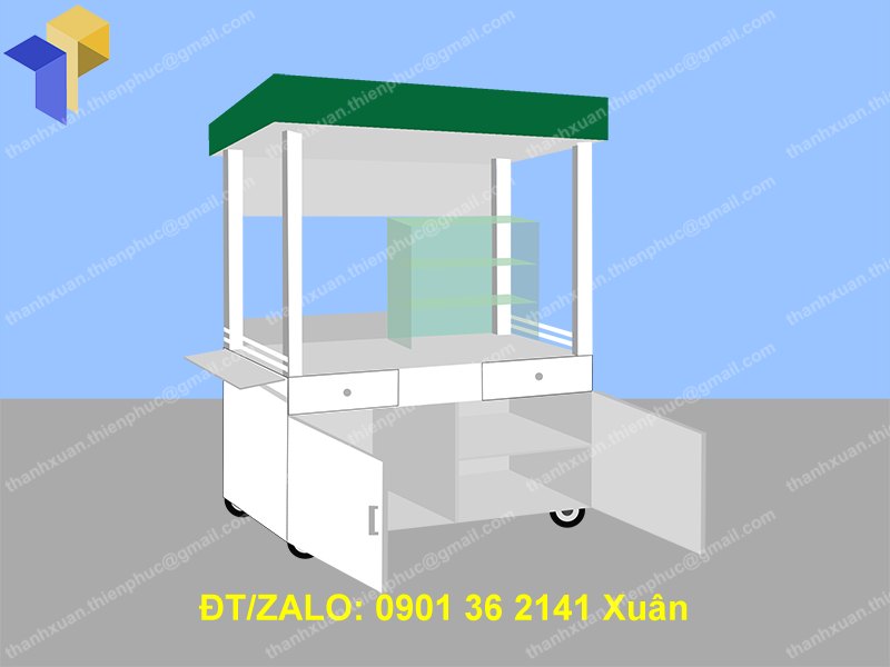 san xuat xe ban banh mi gia re
