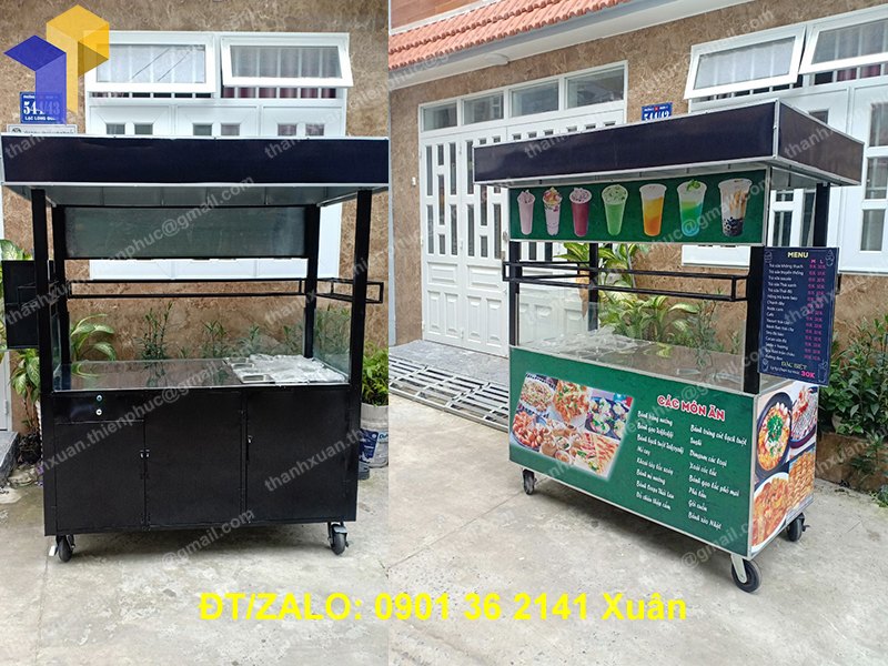 xe ban thuc an nhanh kem tra sua