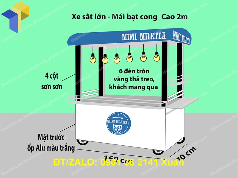 xe ban tra sua dep gia re hcm