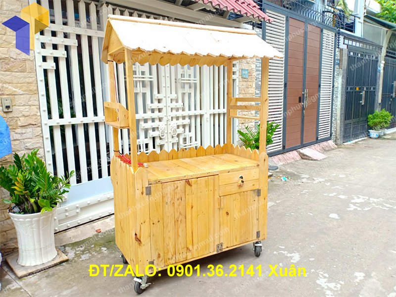 mua xe ban tra sua bang go