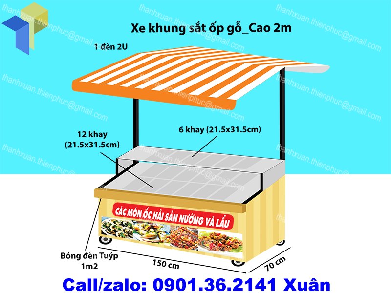 xuong dong xe ban hang bang go