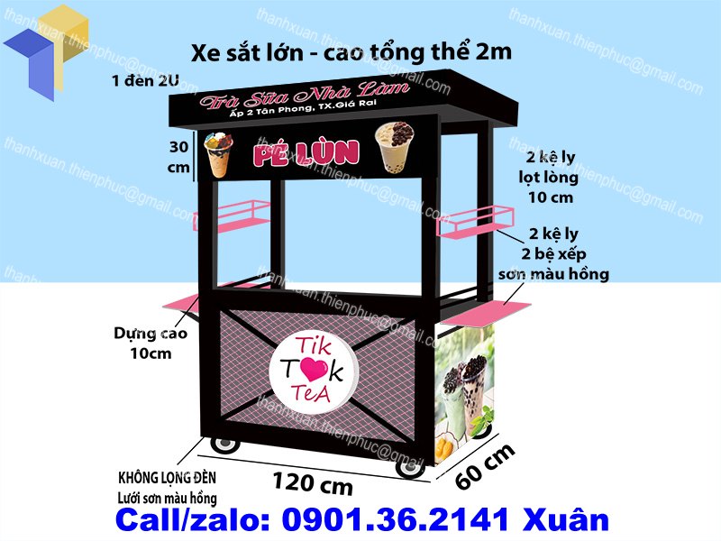 xe ban tra sua dep