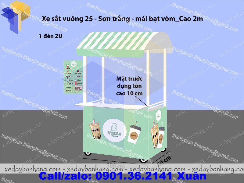 xe ban coffee mang di