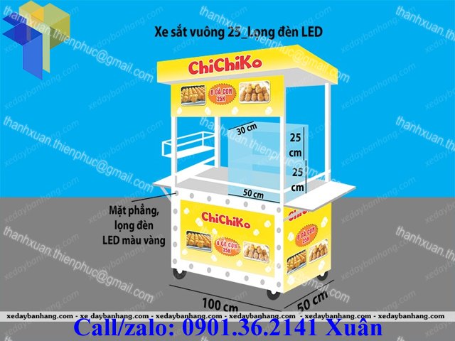 xe ban banh trung ga non chichiko