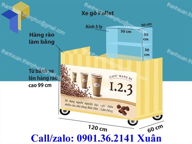xe go ban coffee dep luu dong