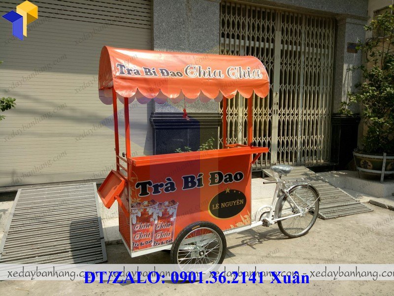 Xe đạp bán trà bí đao