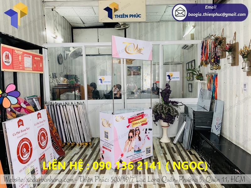 booth 80 xếp gọn