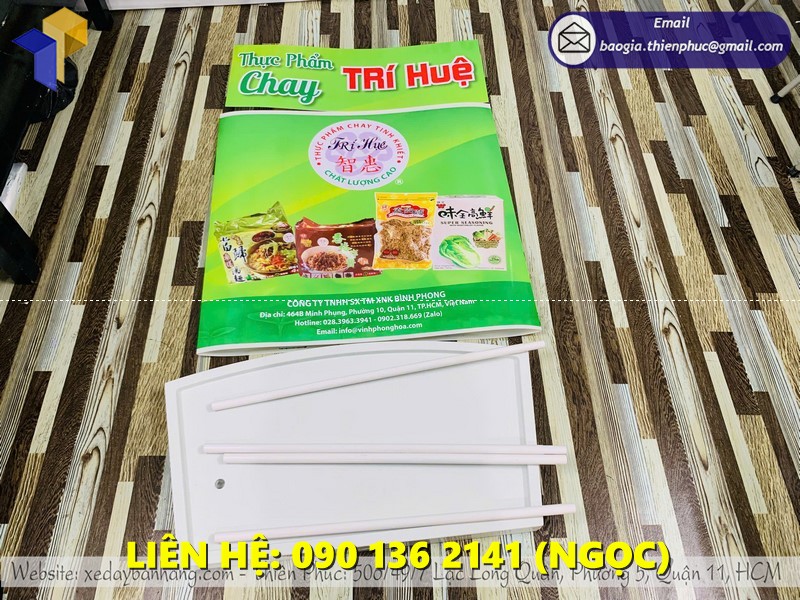 booth sampling nhựa xếp gọn