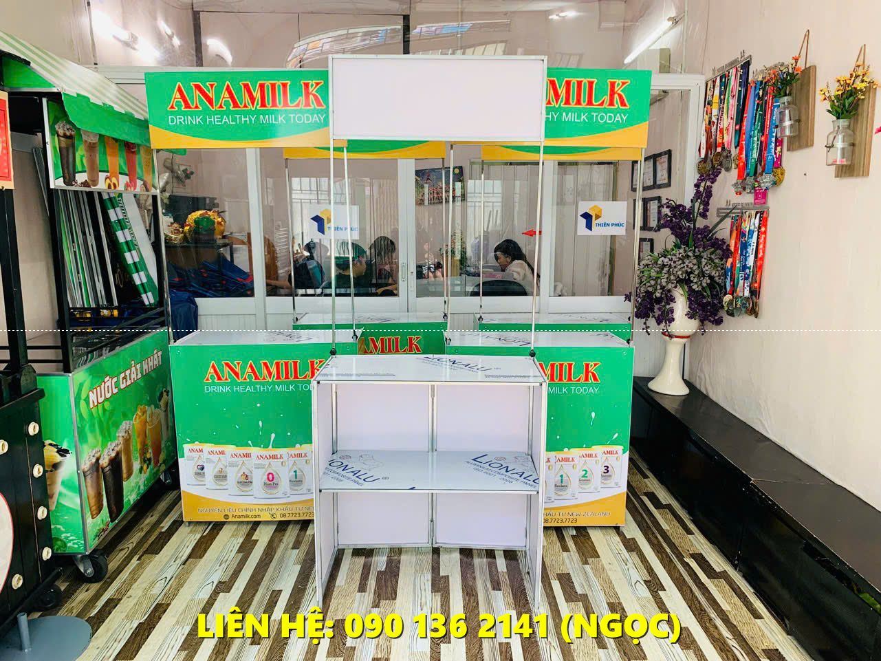 booth sampling quảng cáo bằng sắt