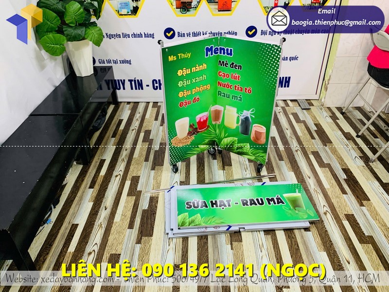 quầy bán nước xếp gọn